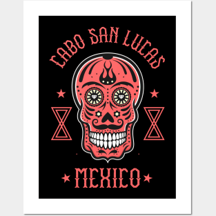 Sugar Skull Cabo San Lucas Mexican Vacation Design Posters and Art